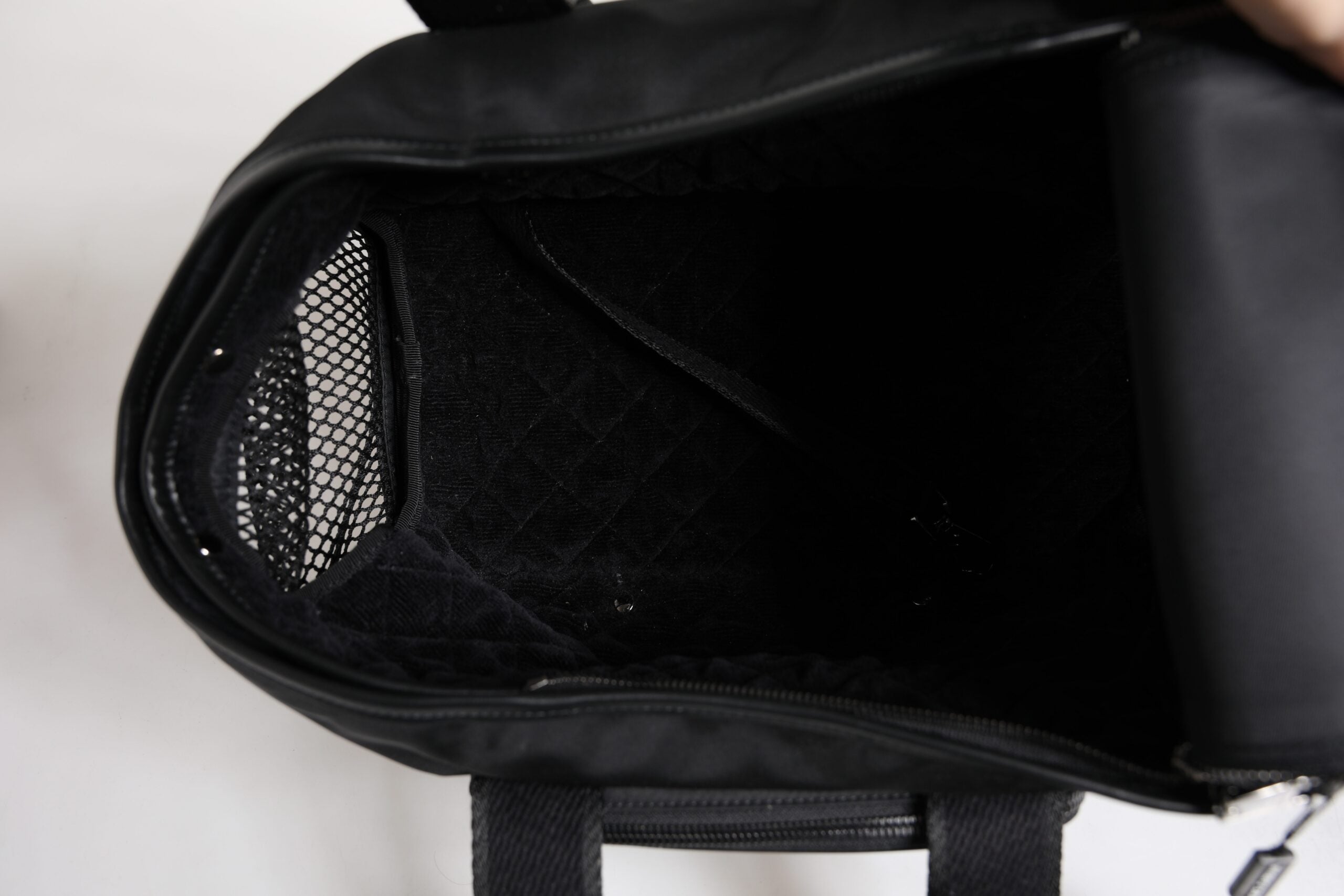 Authentic Designer Authentic Designer Dolce & Gabbana Black Shoulder Strap Pet Carry Logo Plaque Bag