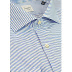 Bagutta Light Blue Cotton Men Shirt