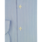 Bagutta Light Blue Cotton Men Shirt