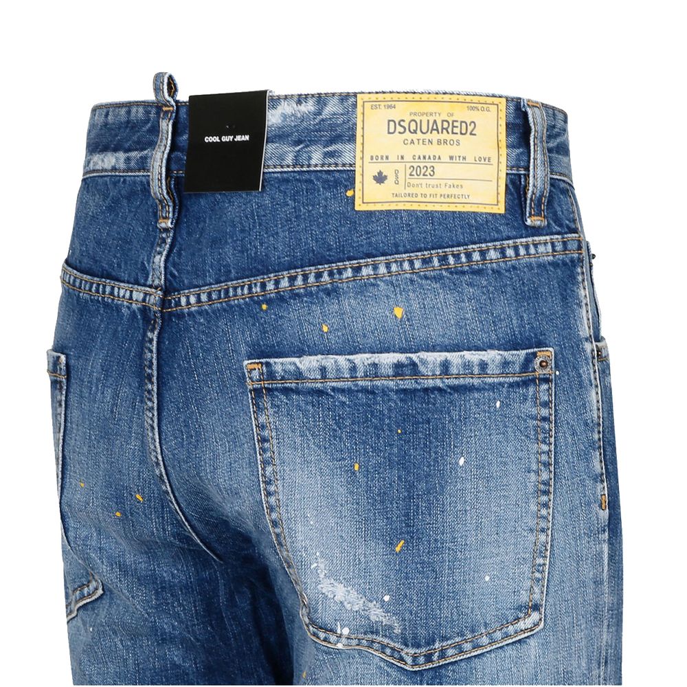 Dsquared² Blue Cotton Men's Slim-Fit Jean