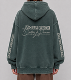Snow Washed Loose Cotton Hoodie