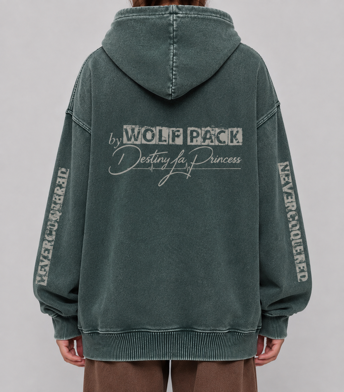 Snow Washed Loose Cotton Hoodie