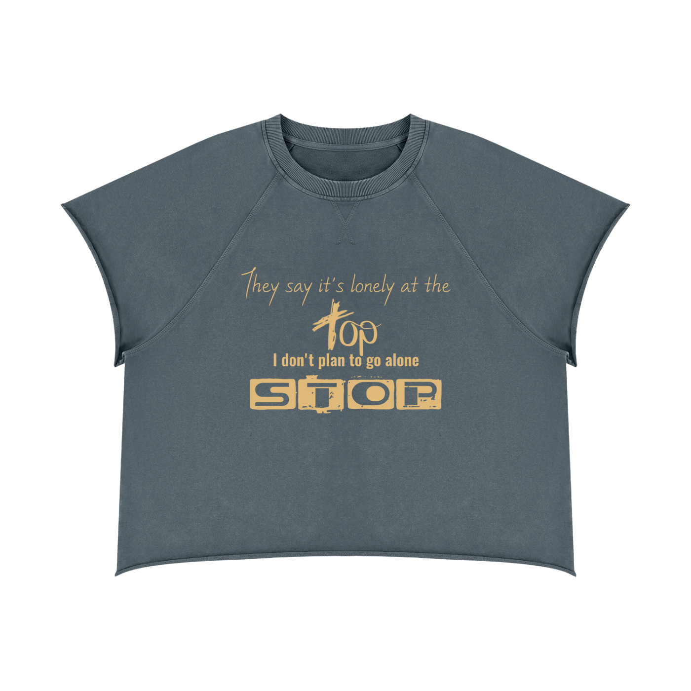 Unisex Vintage Wash Raw Edge T-Shirt