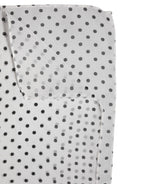 Dolce & Gabbana White Polka Dots Polyester Wrap Shawl Scarf