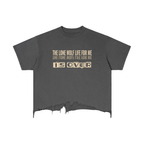 Vintage Wash Boxy Distressed Hem T-Shirt