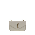 Saint Laurent White Lamb Ovis Aries Aries Shoulder Bag