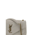 Saint Laurent White Lamb Ovis Aries Aries Shoulder Bag