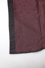 Dolce & Gabbana Maroon Jacquard Cotton GOLD Men Dress Shirt