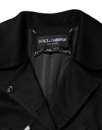 Dolce & Gabbana Black Wool Sartoria Italiano Blazer Jacket