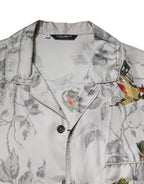 Dolce & Gabbana Multicolor Silk Printed Button Down Shirt