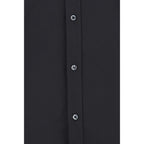 Dolce & Gabbana Black Elastane Dress Shirt