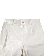 Dolce & Gabbana White Nylon Tapered Dress Men Pants