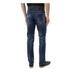 Dsquared² Blue Cotton Men Slim Jean