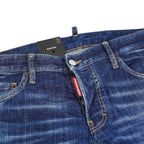 Dsquared² Blue Cotton Men Slim Jean