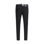 Dsquared² Black Cotton Straight-Leg Jeans