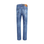 Dsquared² Blue Cotton Skinny Jeans