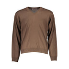 Romeo Gigli Brown Wool Men Sweater