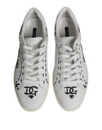 Dolce & Gabbana White London Calf Leather Men Sneakers Shoes