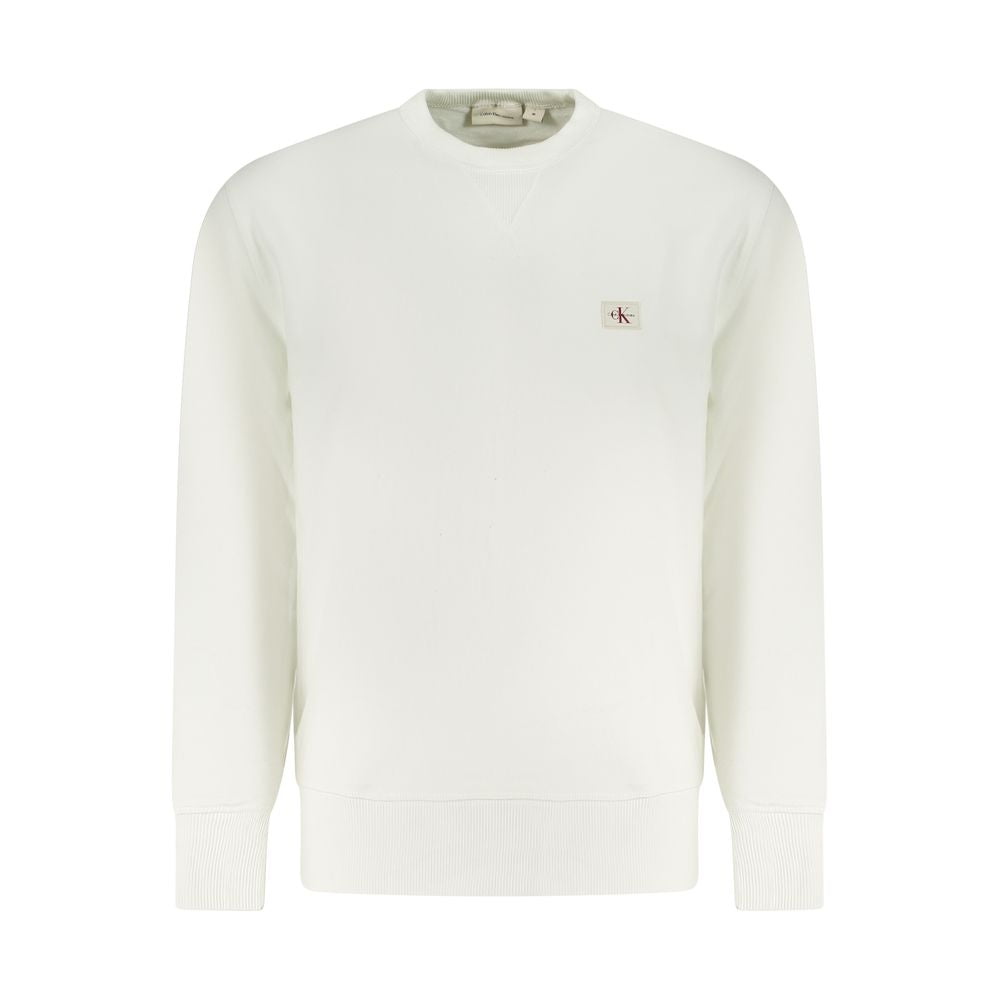Calvin Klein White Cotton Men Sweater