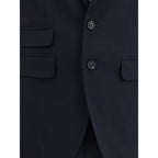 Dsquared² Black Fleece Wool Two-Piece Suit