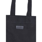MM6 Black Cotton Shoulder Bag
