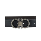 Ferragamo Black Calf Leather Bos Taurus Regular Belt