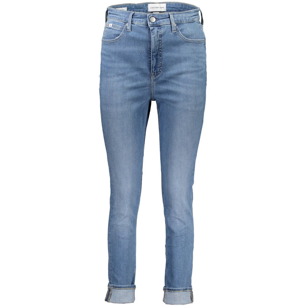 Calvin Klein Blue Cotton Women Jeans