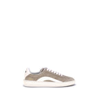 Dsquared² Beige Calf Leather Bos Taurus Low Top Sneakers