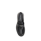 Prada Black Rubber Platform Loafers