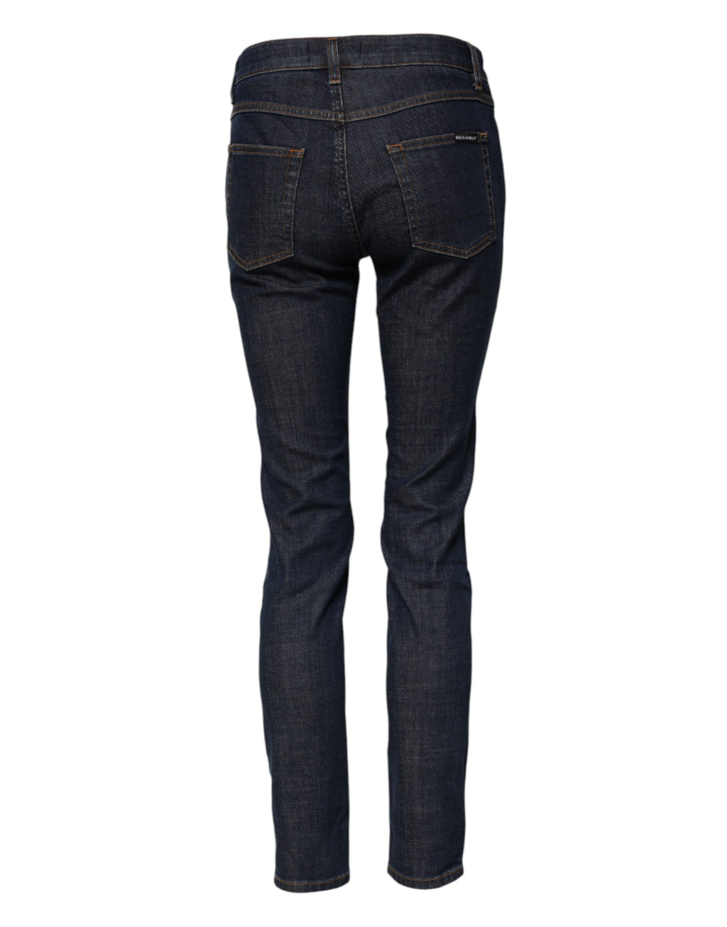 Dolce & Gabbana Blue Skinny Cotton Mid Waisted Denim Jeans