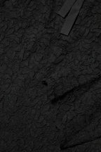 Dolce & Gabbana Black Nylon Lace Long Sleeve Blouse Top