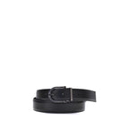 Ferragamo Black Calf Leather Bos Taurus Belt