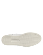 Dolce & Gabbana White Leather MILANO Low Top Sneakers Shoes