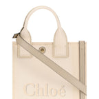 Chloé Beige Cotton Shoulder Bag