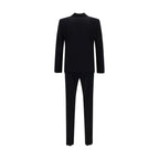 Dsquared² Black Fleece Wool Two-Piece Suit