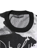 Dolce & Gabbana Multicolor Silk Camouflage Pullover Sweater