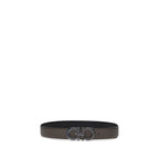 Ferragamo Brown Calf Leather Bos Taurus Regular Belt