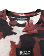 Dolce & Gabbana Multicolor Camouflage Men Crew Neck T-shirt