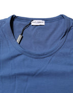 Dolce & Gabbana Blue Cotton Men Round Neck Underwear T-shirt