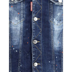 Dsquared² Blue Cotton Denim Jacket