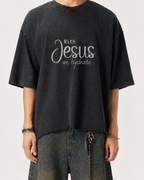 Snow Wash Raw-Hem Boxy T-shirt
