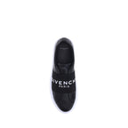Givenchy Black Calf Leather Bos Taurus Low Top Sneakers