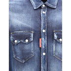 Dsquared² Blue Denim Shirt