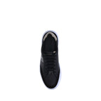 Ferragamo Black Calf Leather Bos Taurus Low Top Sneakers