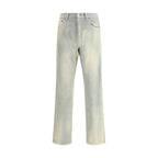 Prada Light Blue Cotton Casual Pants