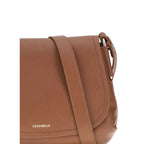 Coccinelle Brown Calf Leather Bos Taurus Shoulder Bag