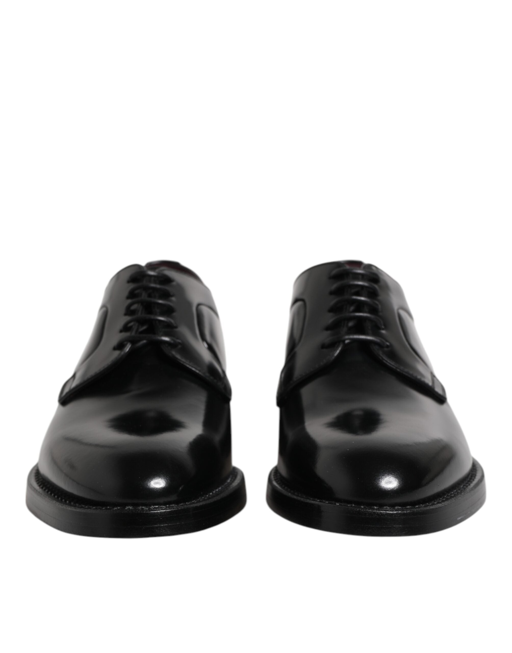 Dolce & Gabbana Black Calf Leather Lace Up Dress Derby Shoes