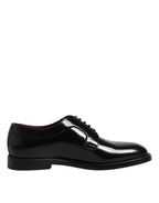 Dolce & Gabbana Black Calf Leather Lace Up Dress Derby Shoes
