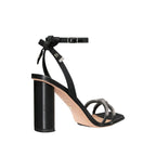 Dior Black Calfskin Stiletto Heel Sandals