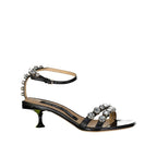 Sergio Rossi Black Calfskin Strap-On Sandals